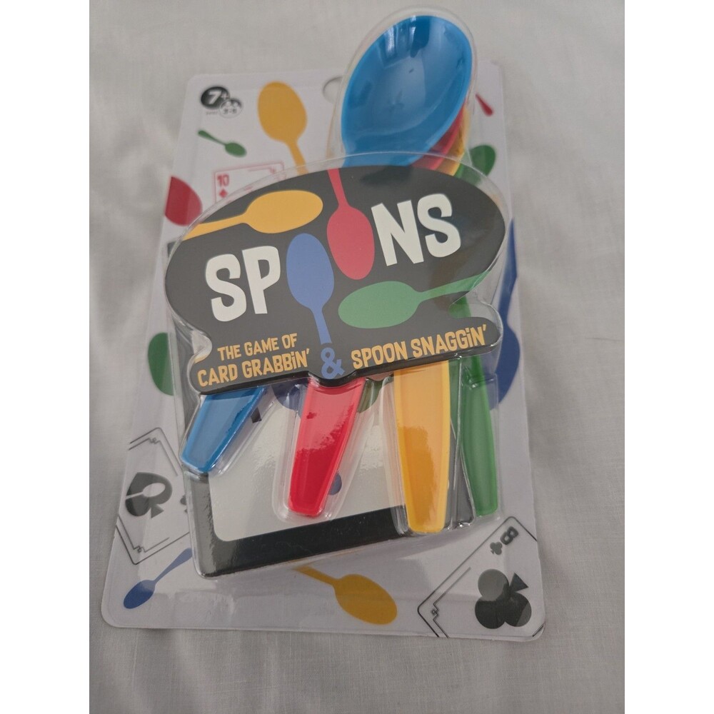 SPOONS The Game of Card Grabbin' & Spoon Snaggin' Ages 7+ NEW